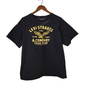 Men's Levi Strauss & Company Black & Yellow Logo T-Shirt
